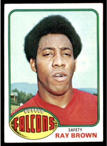 1976 Topps Football Ray Brown #307