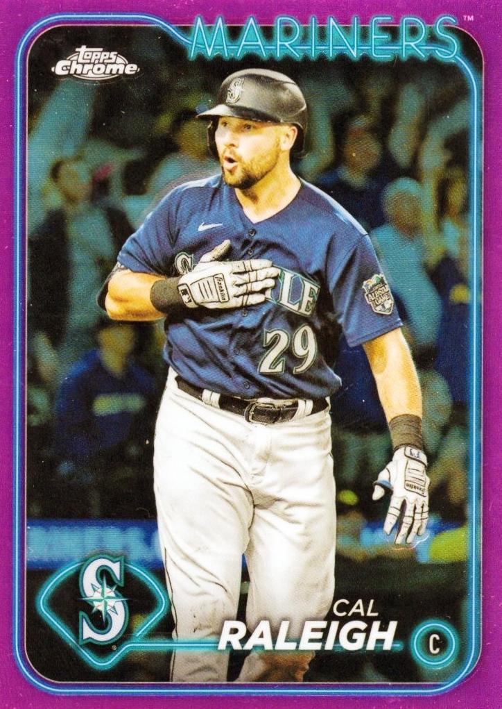 2024 Topps Chrome Baseball Pink Cal Raleigh #119