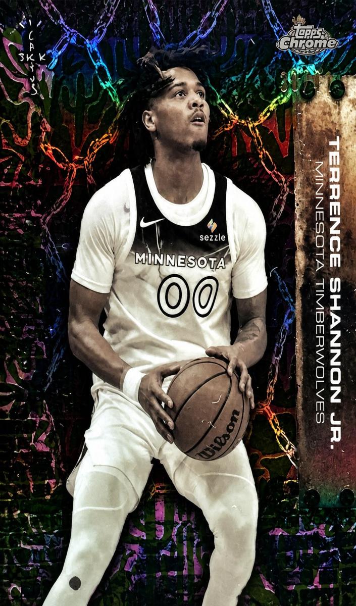 2025 Topps Chrome Cactus Jack Basketball Cactus Jack Refractor Terrence Shannon Jr. #34
