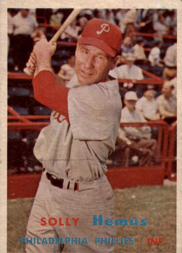 1957 Topps Baseball Solly Hemus #231