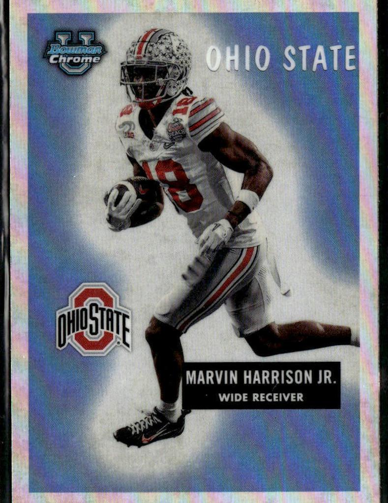 2023 Bowman Chrome University Football Marvin Harrison Jr. #55BF-23 PSA 10