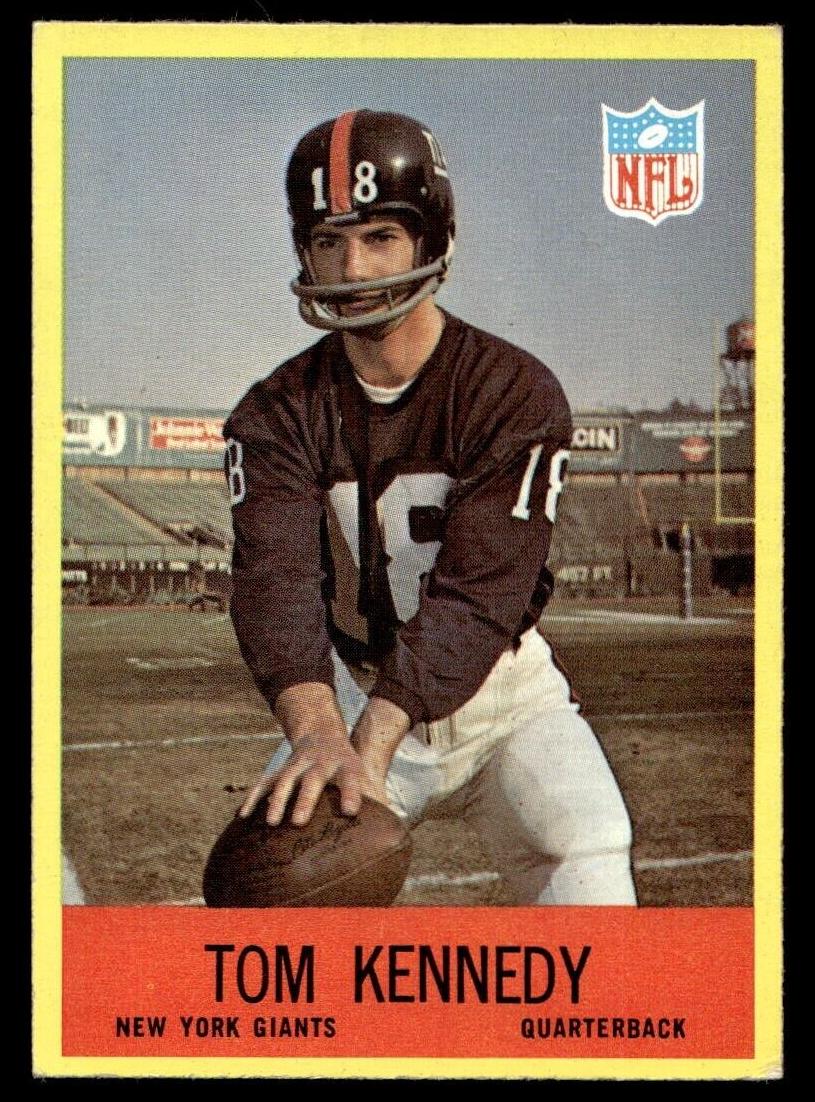 1967 Philadelphia Football Tom Kennedy #114 PSA 7
