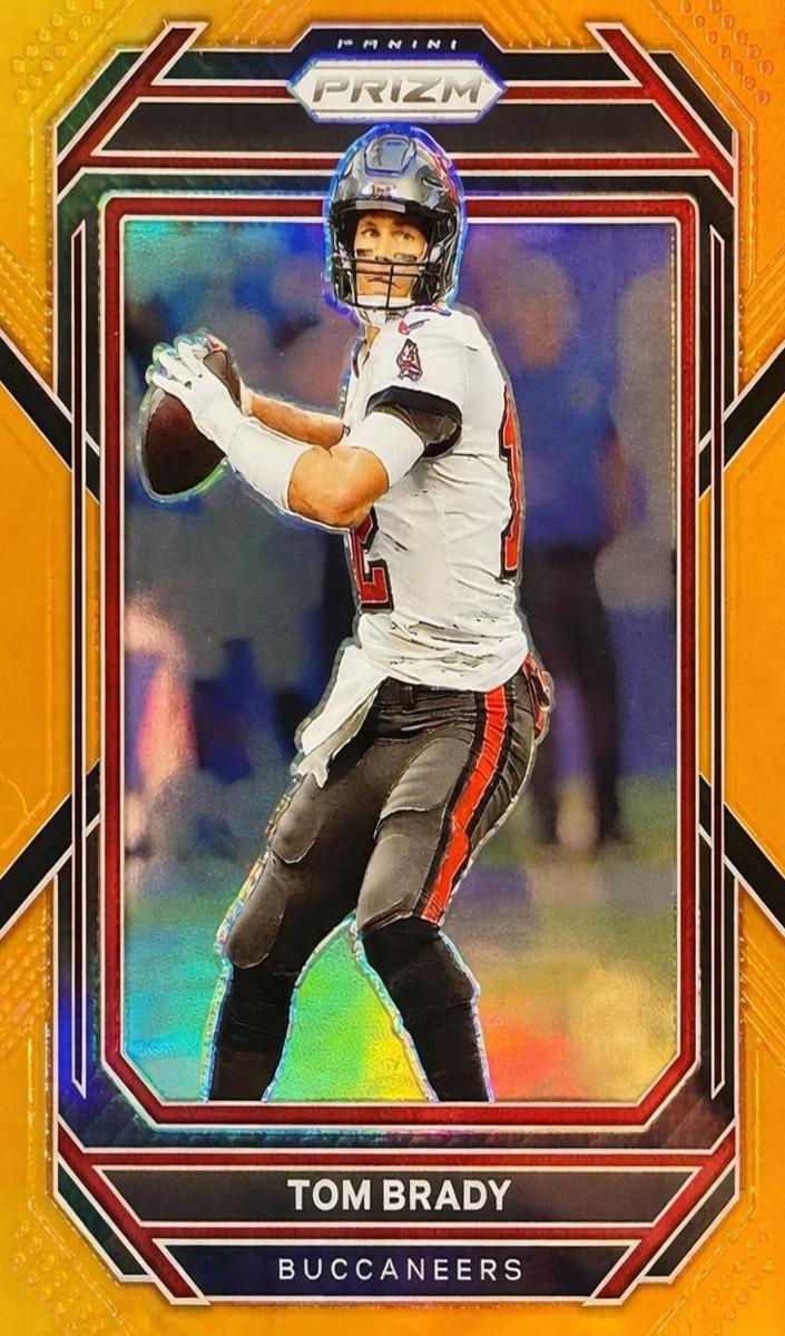 2022 Panini Prizm Football Orange Tom Brady #273 PSA 8.5
