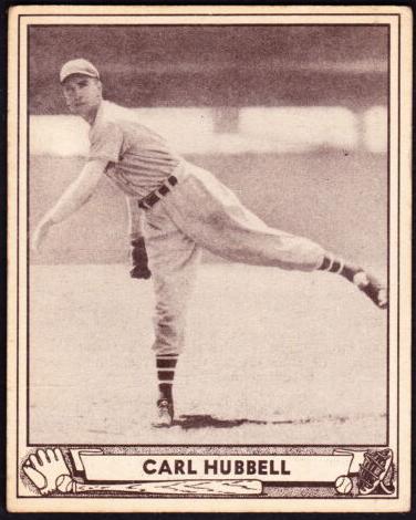 1940 Play Ball Baseball Carl Hubbell #87