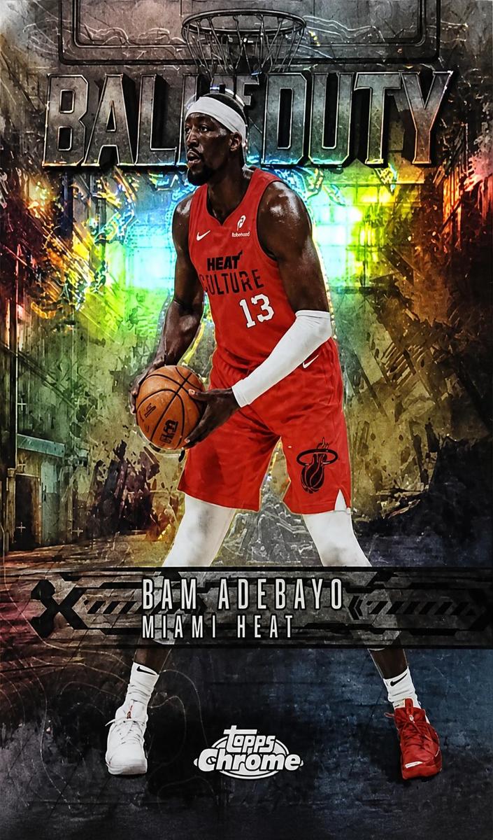 2025 Topps Chrome Basketball Refractor Bam Adebayo #BD-15