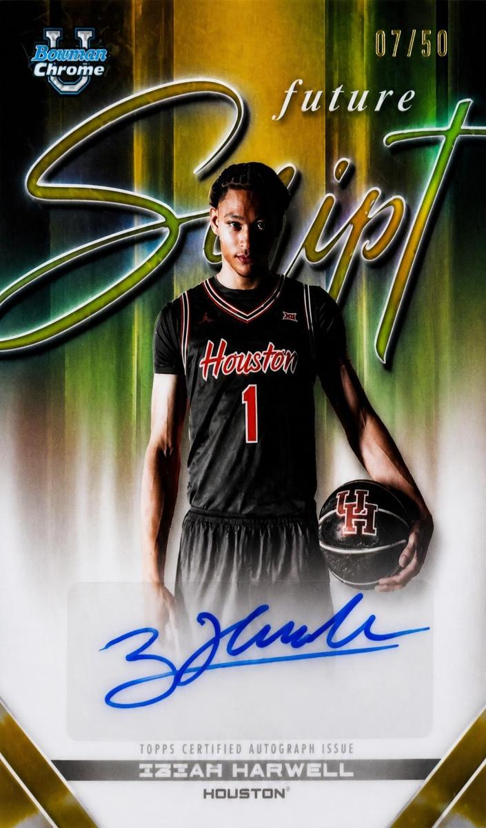 2025 Bowman Basketball Gold Refractor Isiah Harwell #FS-IH