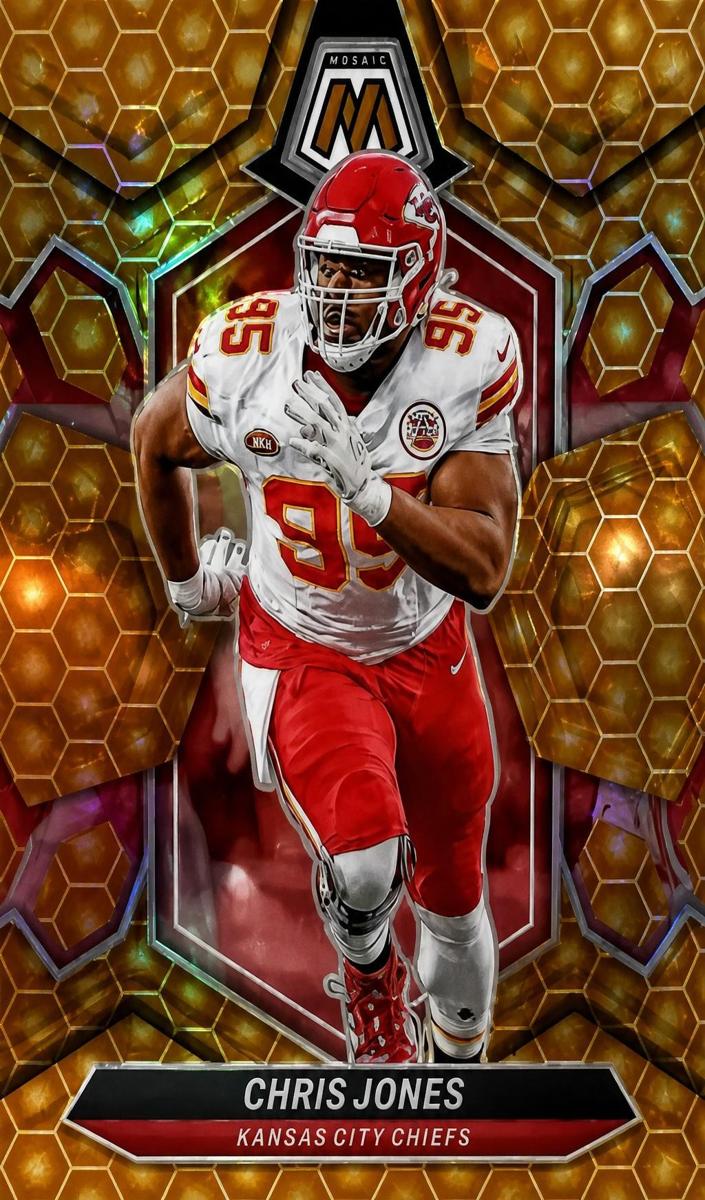 2024 Panini Mosaic Football Honeycomb Chris Jones #112 PSA 9