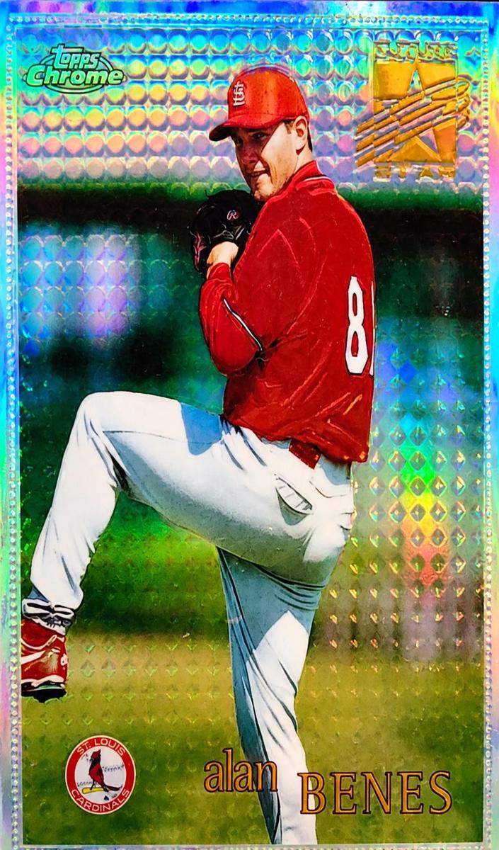 1996 Topps Chrome Baseball Refractor Alan Benes #78