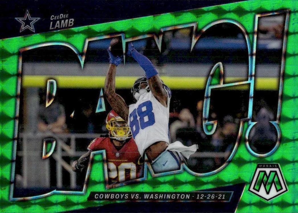 2022 Panini Mosaic Football Green CeeDee Lamb #B-12