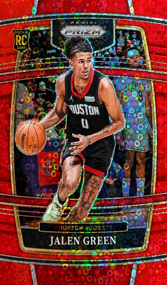 2021 Panini Select Basketball Disco Red Jalen Green #7