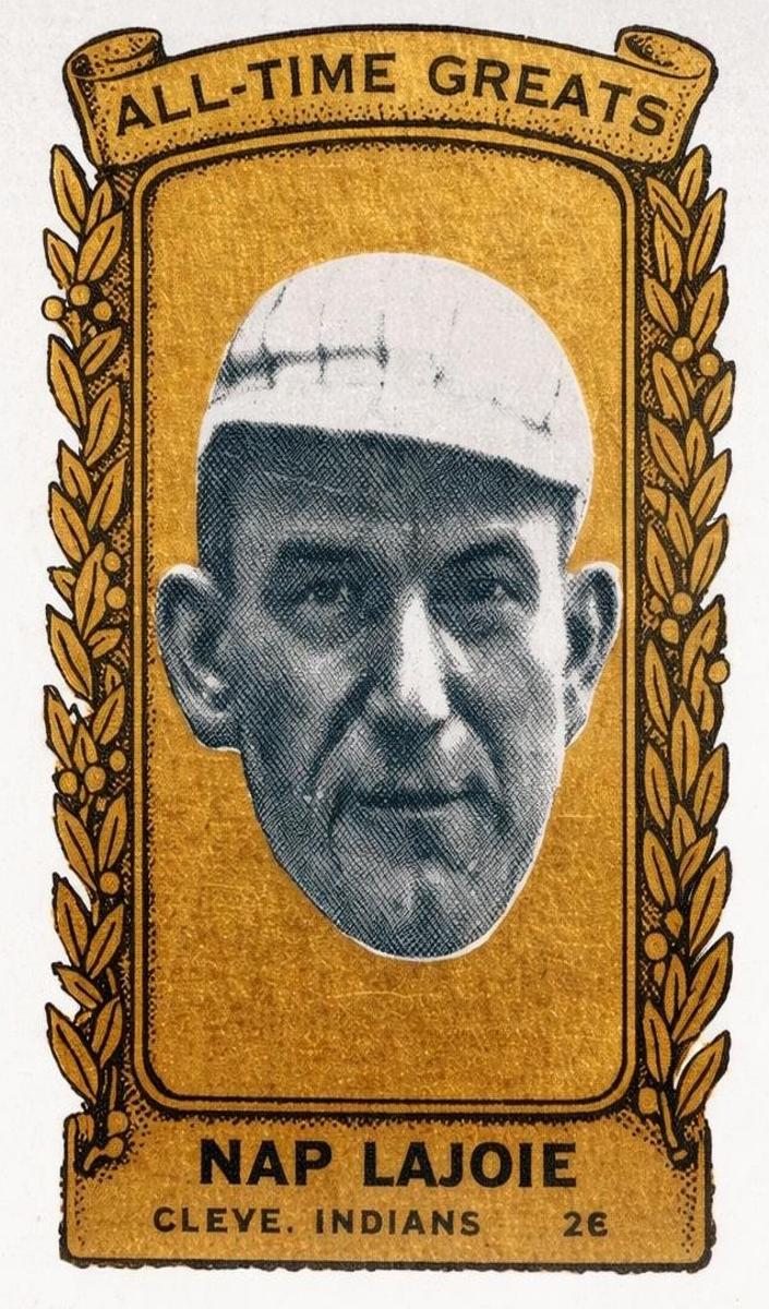 1963 Bazooka All-Time Greats Baseball Nap Lajoie #8