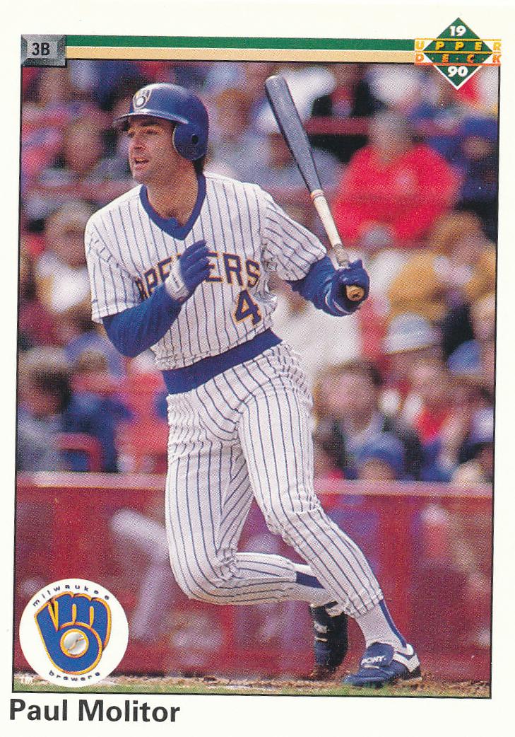 1990 Upper Deck Baseball Paul Molitor #254