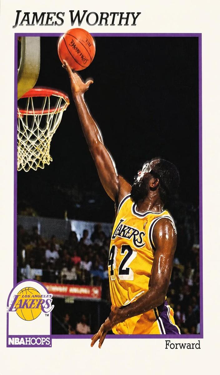 1991 Hoops Basketball James Worthy #106