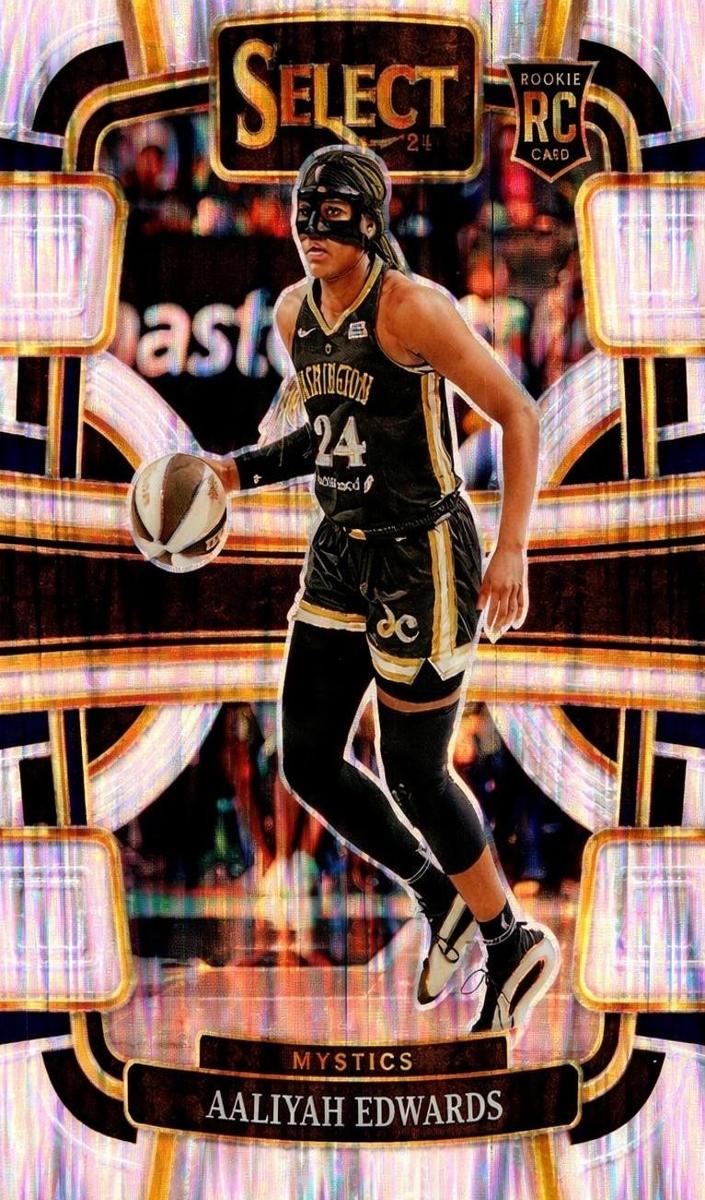 2024 Panini Select WNBA Basketball Silver Flash Aaliyah Edwards #36 PSA 9