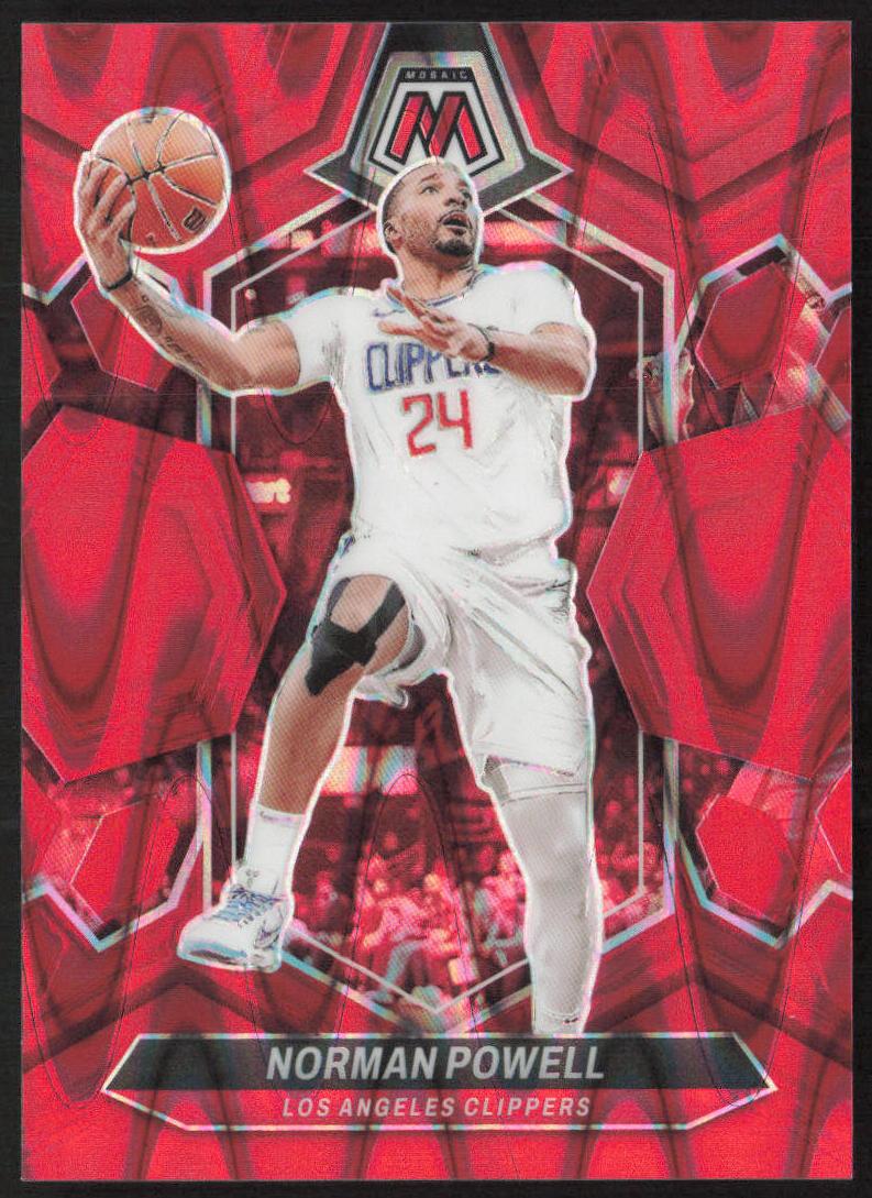 2023 Panini Mosaic Basketball Red Seismic Norman Powell #138