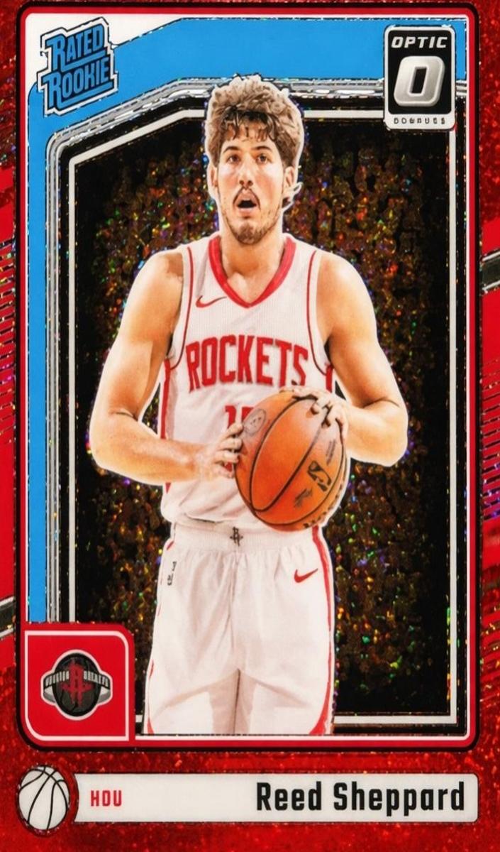 2024 Donruss Optic Basketball Red Glitter Reed Sheppard #255 PSA 10