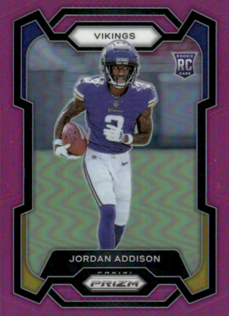 2023 Panini Prizm Football Pink Jordan Addison #368