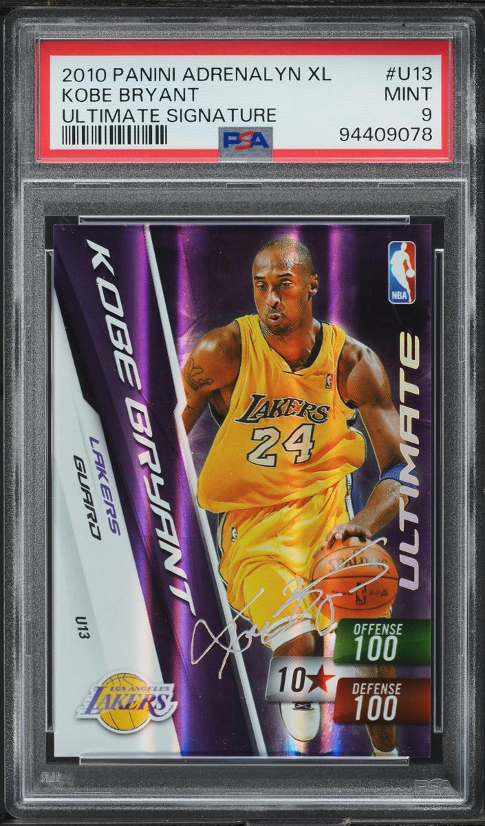 2010 Panini Adrenalyn XL Basketball Ultimate Signature Kobe Bryant #U13
