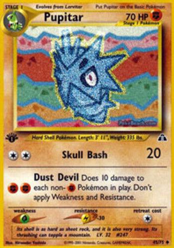 2001 Pokemon Neo Discovery 1st Edition Pupitar #45