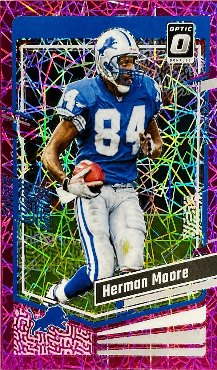 2023 Donruss Optic Football Pink Velocity Herman Moore #61