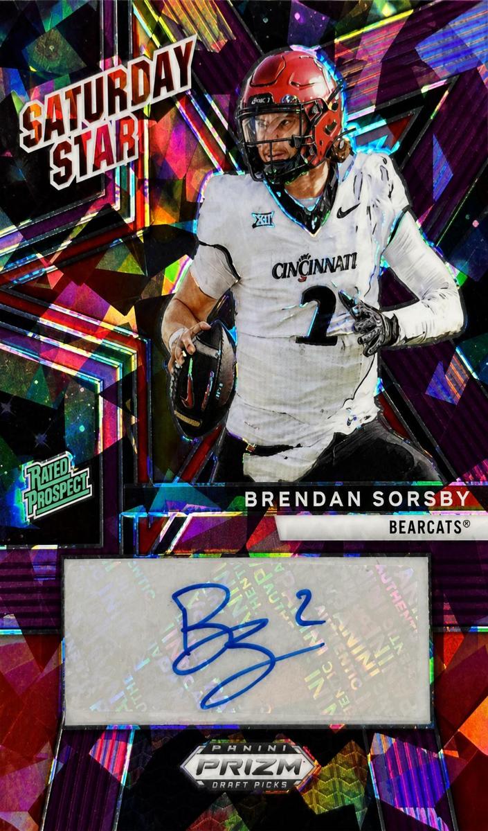 2025 Panini Prizm Draft Picks Football Purple Ice Brendan Sorsby #SSS-BSY