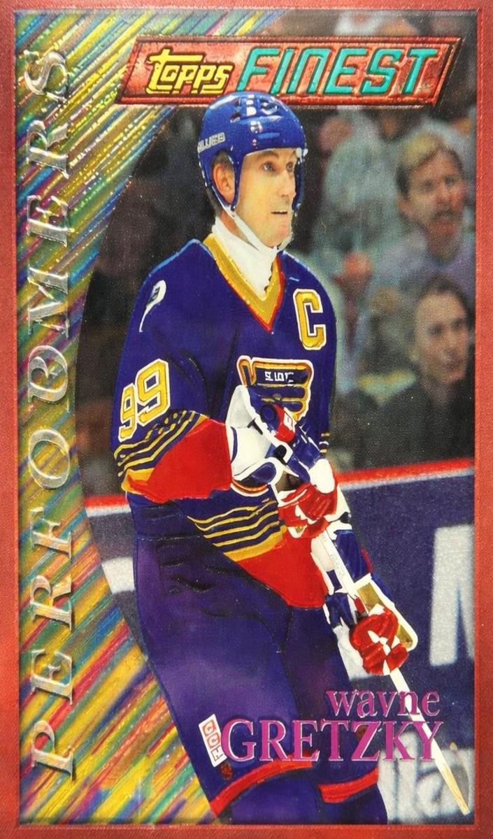 1995 Topps Finest Hockey Wayne Gretzky #5 PSA 6