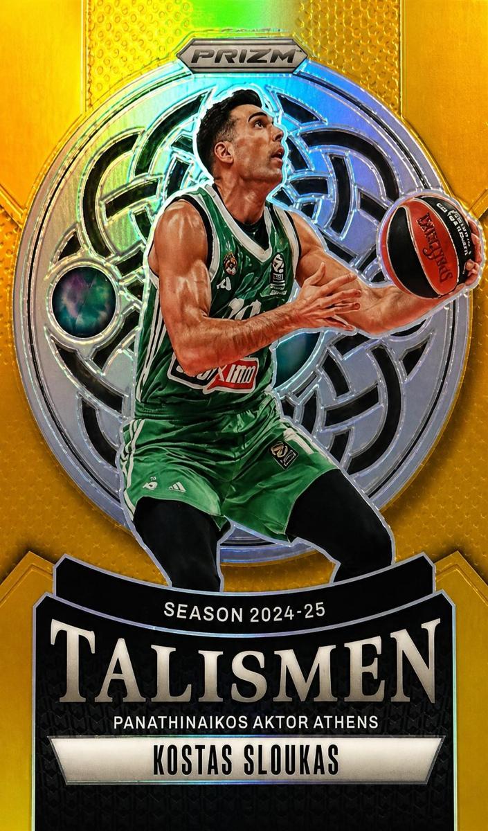2024 Panini Prizm Turkish Airlines EuroLeague Basketball Gold Kostas Sloukas #8