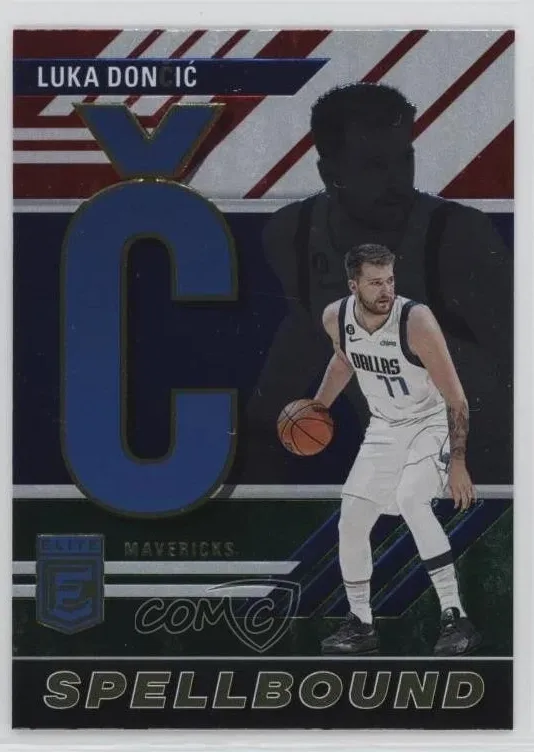 2023 Donruss Elite Basketball International Red and Green Luka Doncic #28 PSA 9