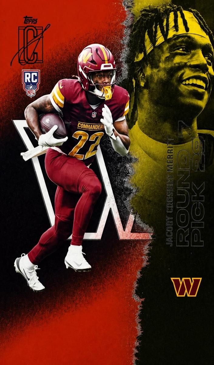 2025 Topps Signature Class Football Red and Black Jacory Croskey-Merritt #235
