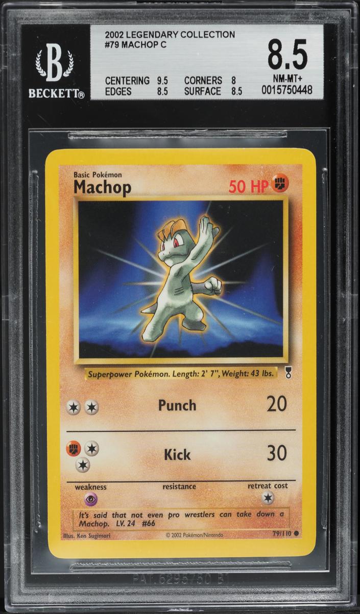 2002 Pokemon Legendary Collection Machop #79 PSA 9