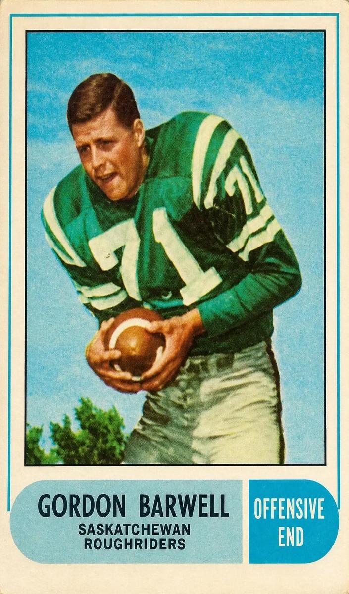 1968 O-Pee-Chee CFL Football Gordon Barwell #89