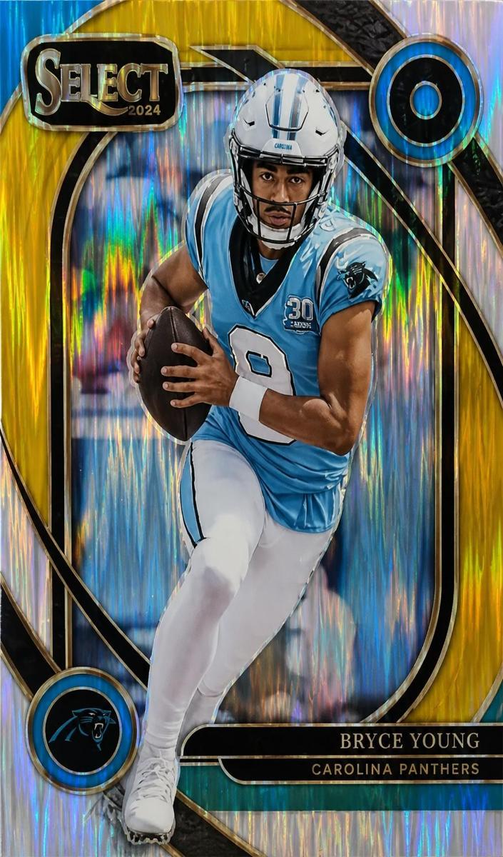2024 Panini Select Football Green and Yellow Shock Bryce Young #213