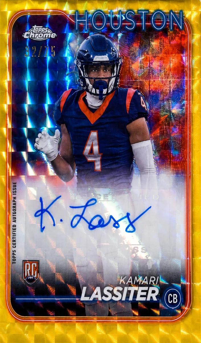 2024 Topps Chrome Football Yellow Geometric Kamari Lassiter #RA-KLA