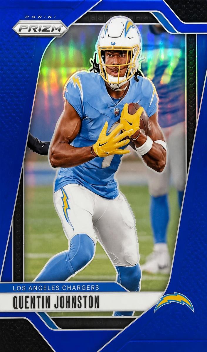 2024 Panini Prizm Football Blue Quentin Johnston #160