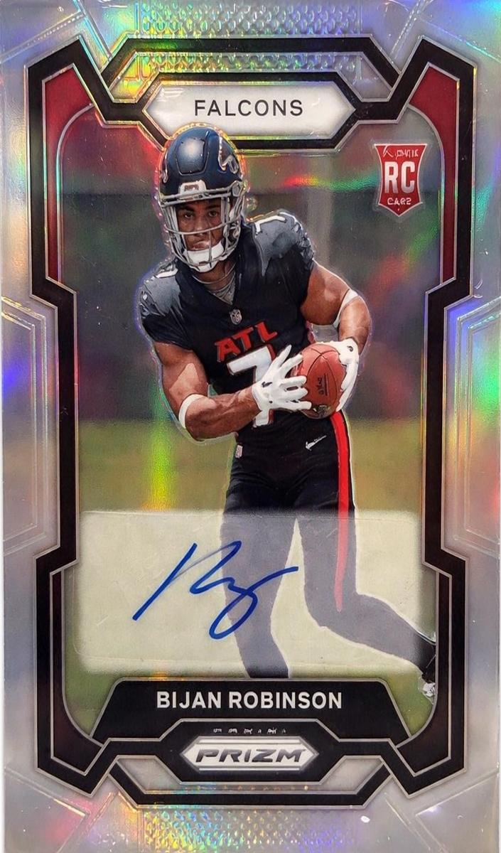 2023 Panini Prizm Football Silver Bijan Robinson #305 PSA 10
