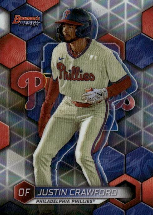 2023 Bowman's Best Baseball Refractor Justin Crawford #TP-25 PSA 10
