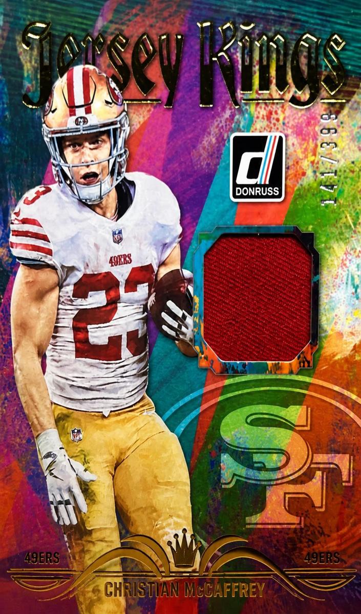 2023 Panini Donruss Football Christian McCaffrey #JK-17