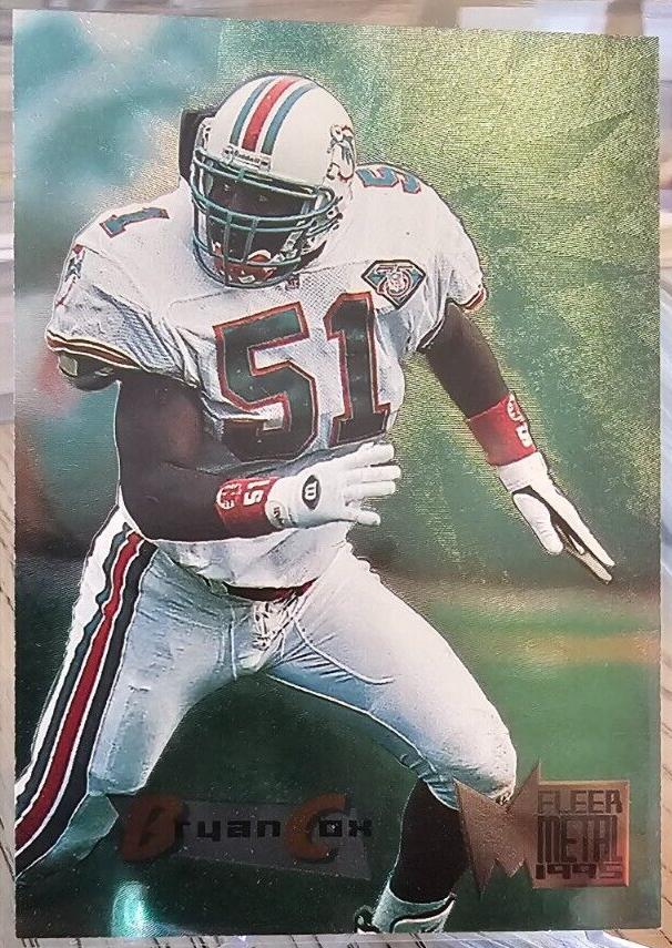 1995 Fleer Metal Football Bryan Cox #98