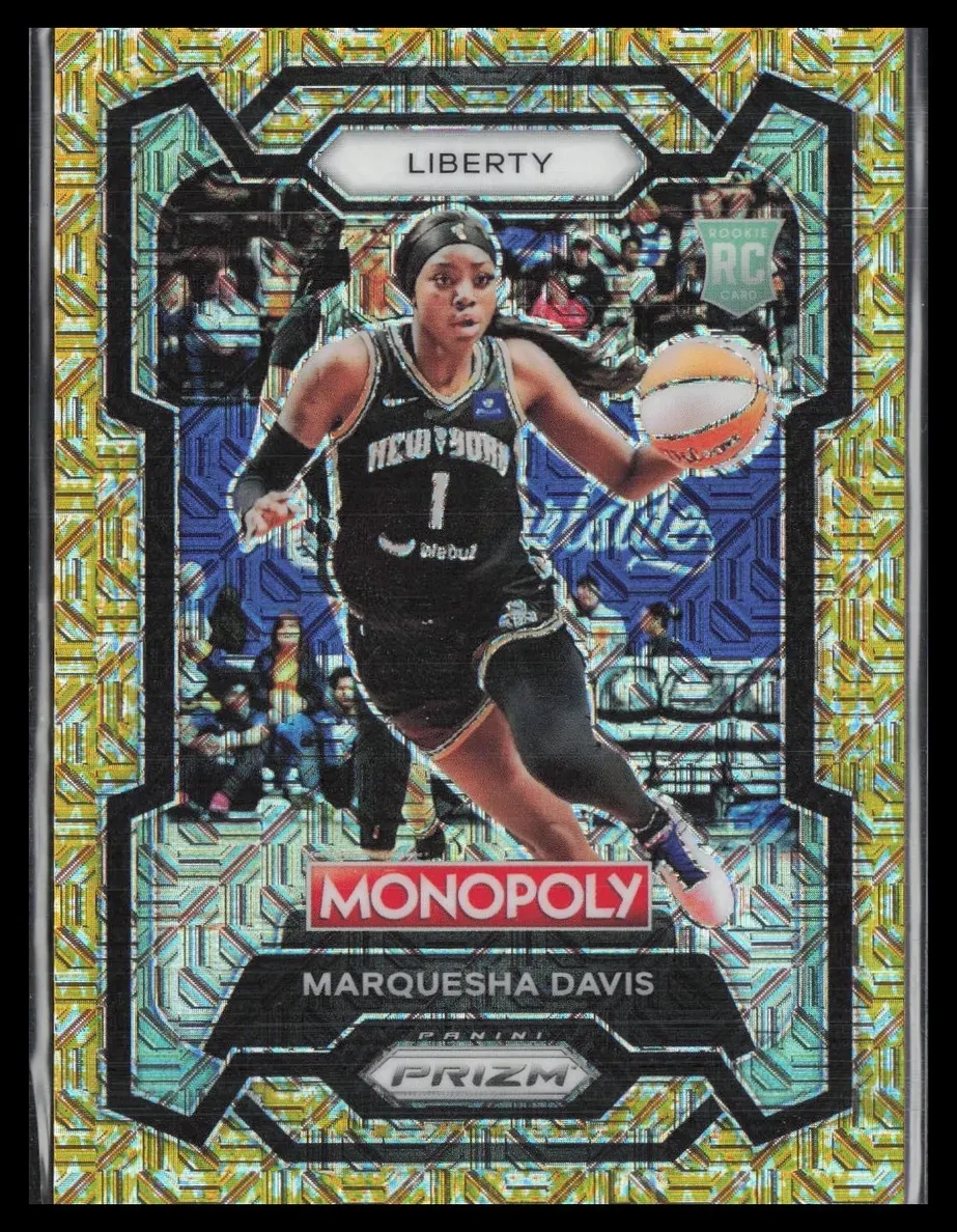 2024 Panini Prizm Monopoly WNBA Basketball Gold Millionaire Shimmer Marquesha Davis #42