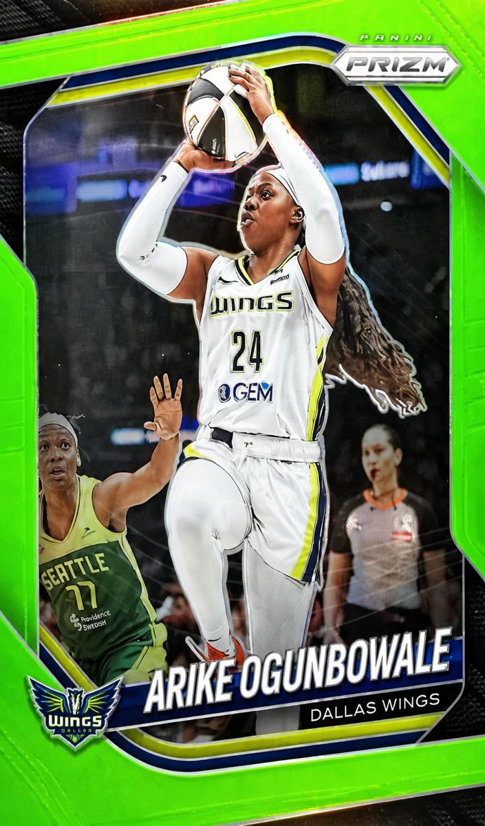 2025 Panini Prizm WNBA Basketball Lime Green Arike Ogunbowale #73