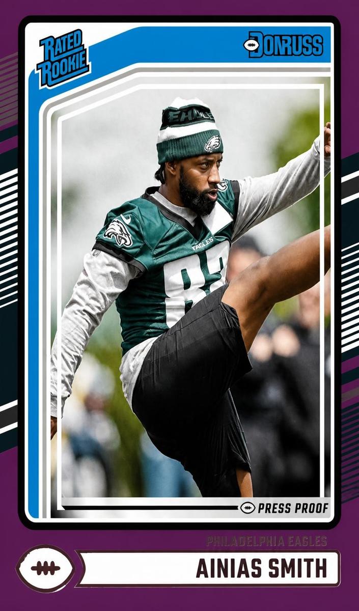 2024 Panini Donruss Football Press Proof Purple Ainias Smith #365
