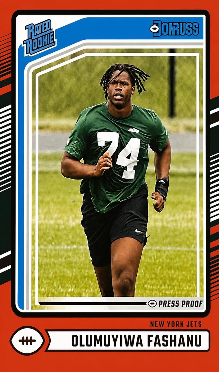 2024 Panini Donruss Football Press Proof Red Olumuyiwa Fashanu #330