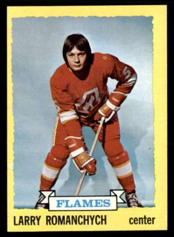 1973 Topps Hockey Larry Romanchych #185 PSA 8