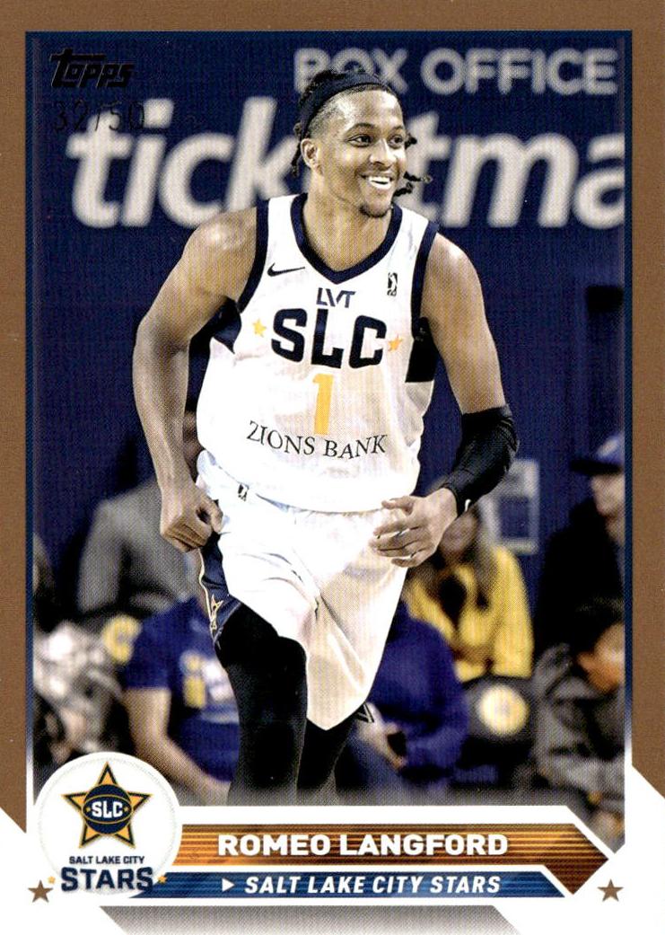 2023 Topps G-League Basketball Gold Romeo Langford #75