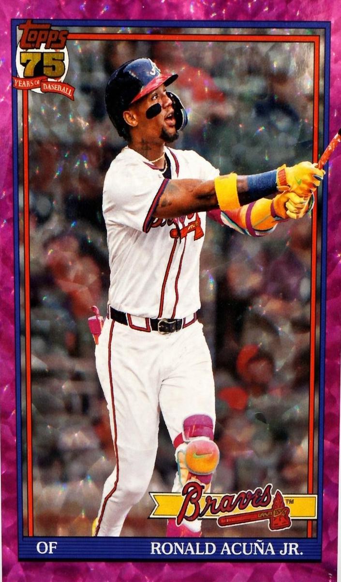 2026 Topps Baseball Pink Crackle Foil Ronald Acuna Jr. #T91-84