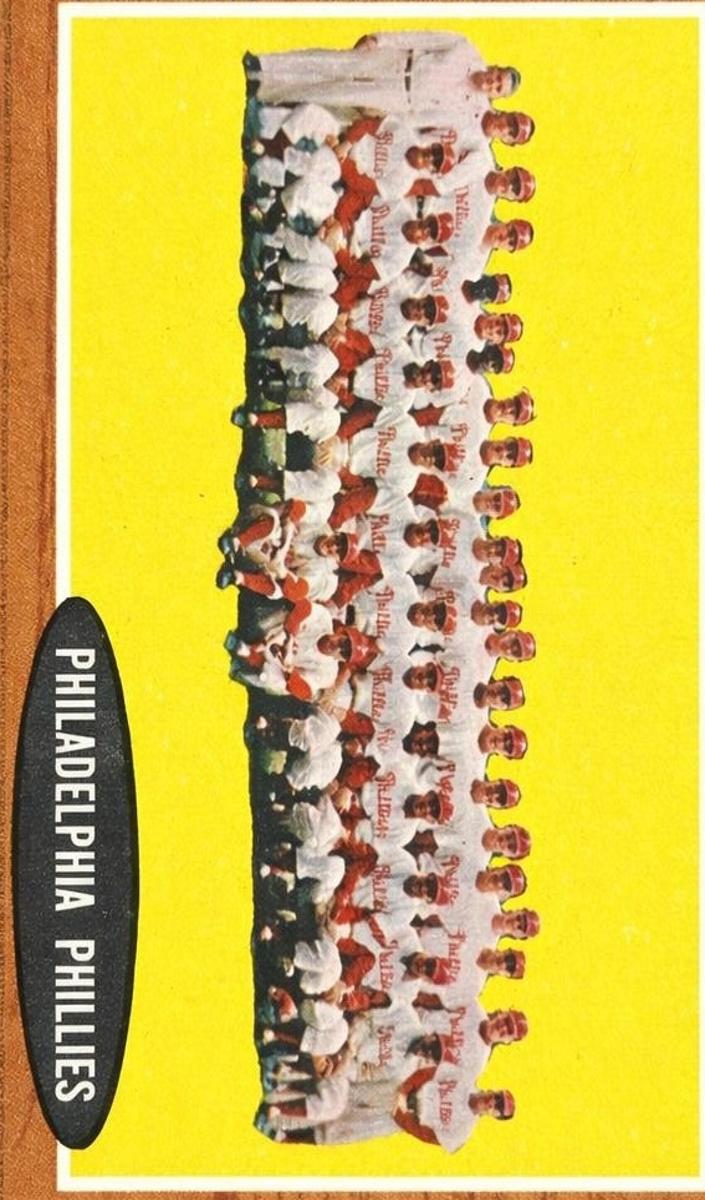 1962 Topps Baseball Philadelphia Phillies Team #294 PSA 7.5