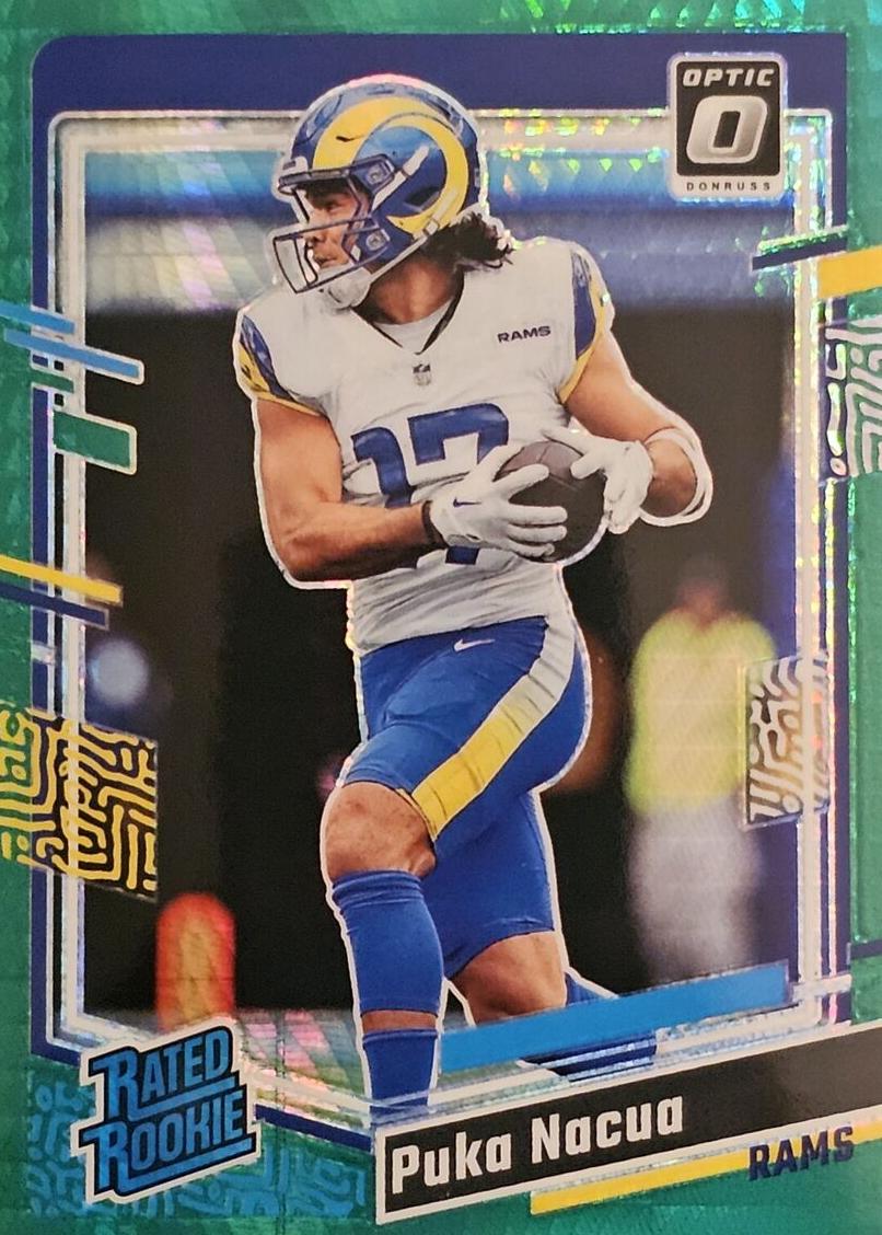 2023 Donruss Optic Football Green Hyper Puka Nacua #238