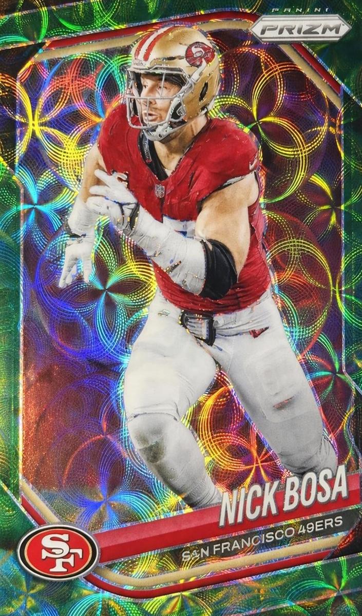 2025 Panini Prizm Football Green Scope Nick Bosa #219