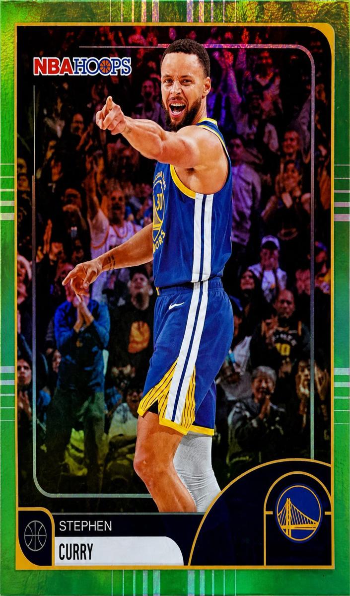 2025 Topps NBA Hoops Basketball Green Hoops Stephen Curry #141