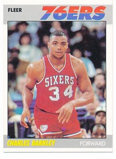 1987 Fleer Basketball Charles Barkley #9 RAW Ungraded